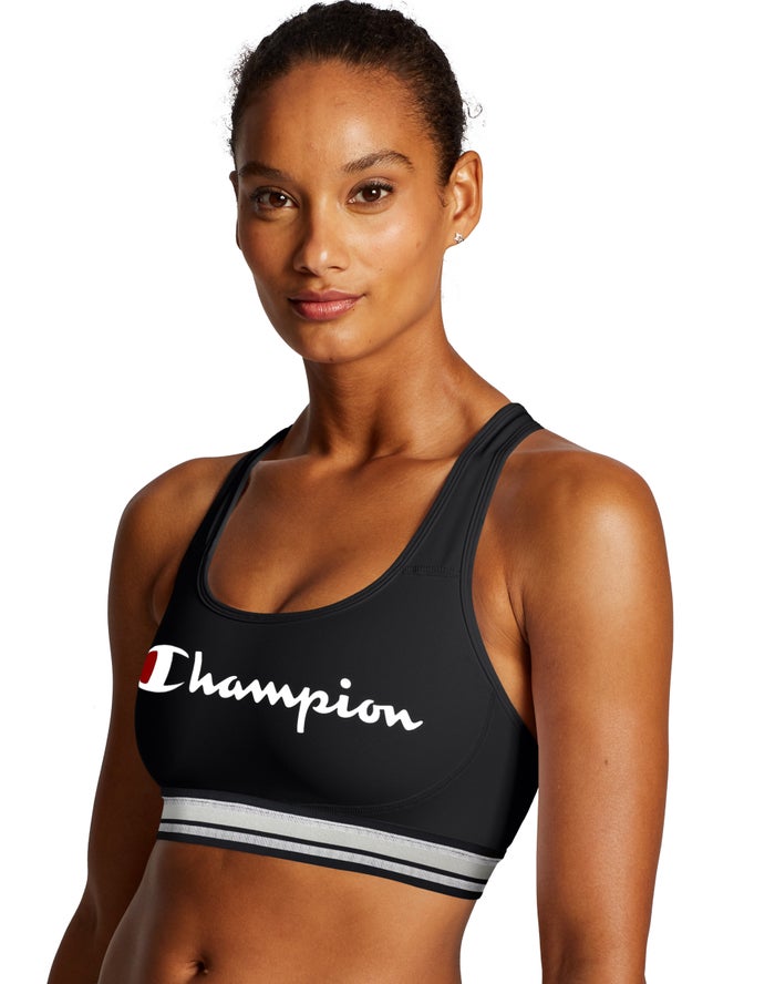 Champion The Absolute Workout Script Logo Sport Bh Dames - Zwart - Belgie 8319ZDXRP